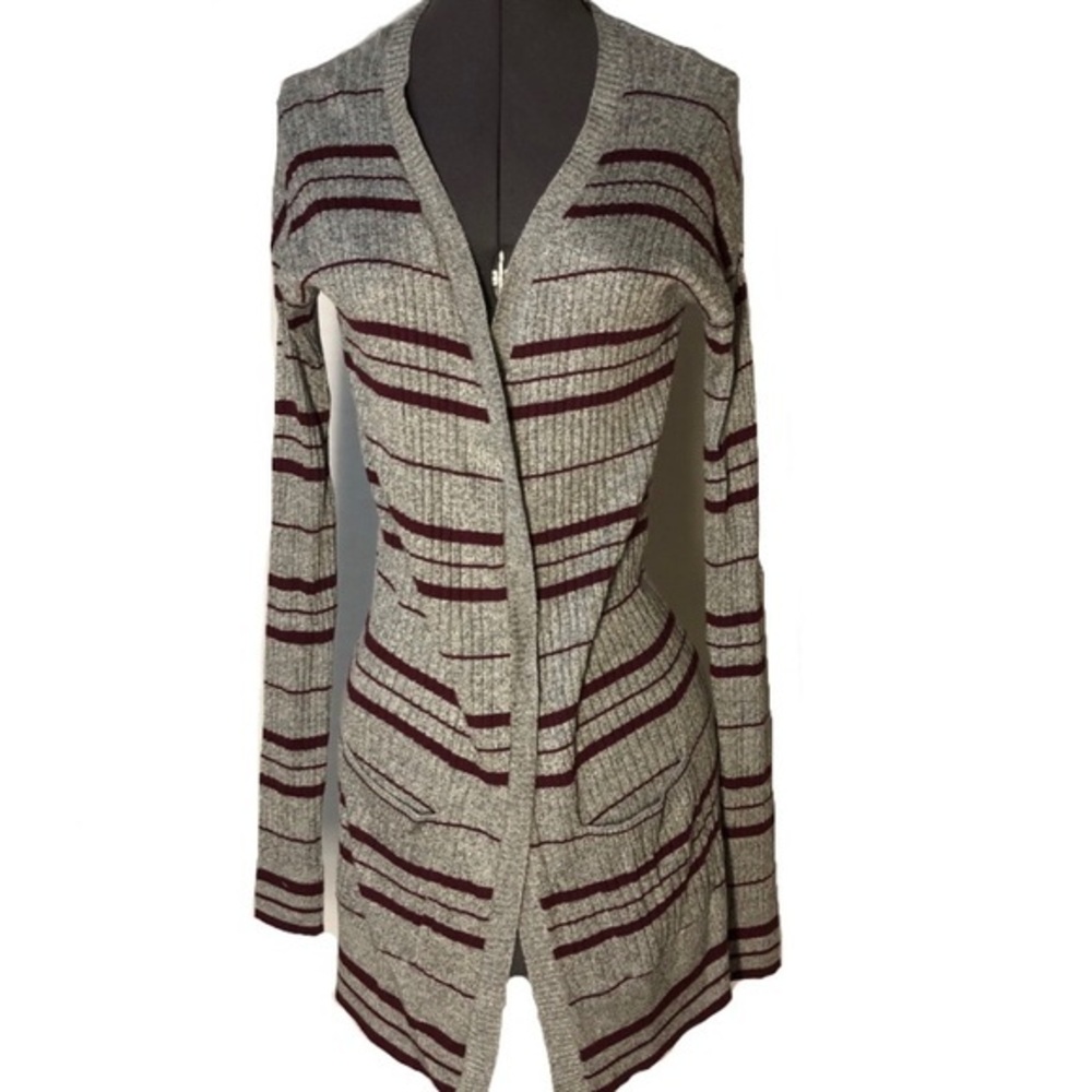 Mudd NWOT Women’s Striped Cardigan Pockets XS